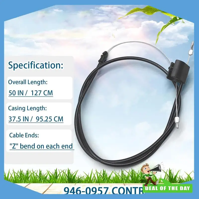 24-Hour Delivery Engine Zone Control Cable For Troy-Bilt MTD Push Walk-Behind Mowers- 946-0957& 746-0957 Man Yard Machine Access