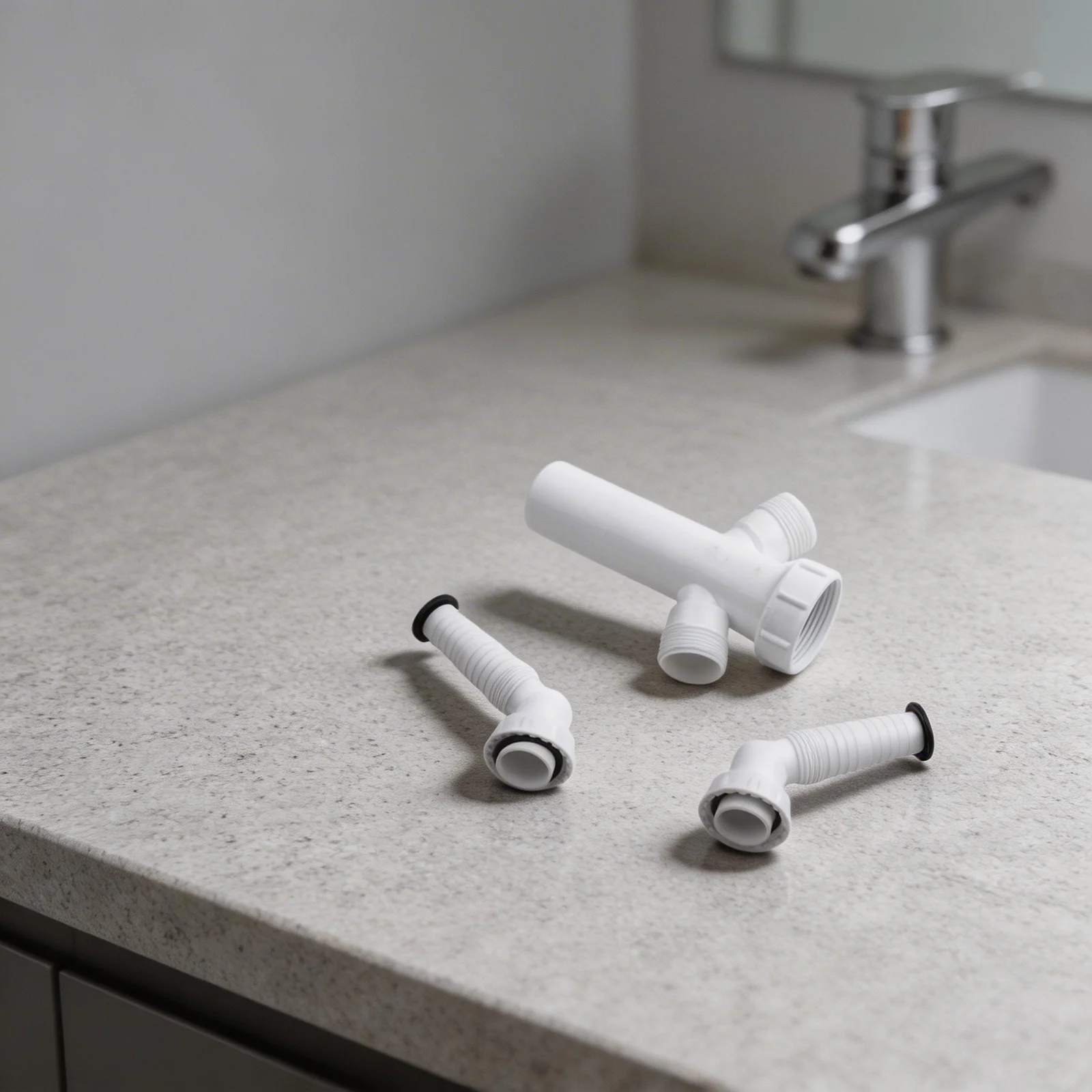 Double Outlet Waste Trap for Sink Installation with 1 1/2 Inch Inlet Compatible with Washing Machine and Dishwasher