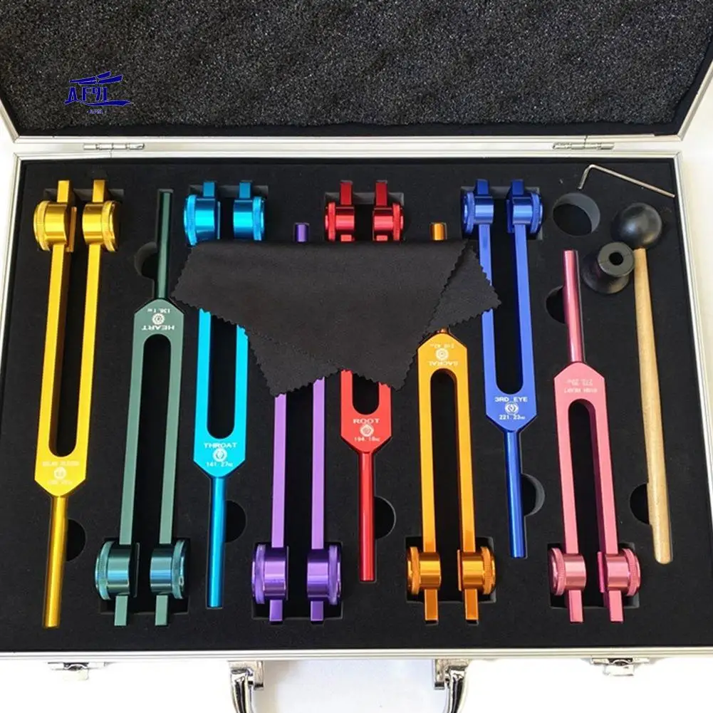 

AF91-Chakra Tuning Fork Set, Tuning Forks For Healing Chakra Set, For Healing,Sound Therapy,Keep Body