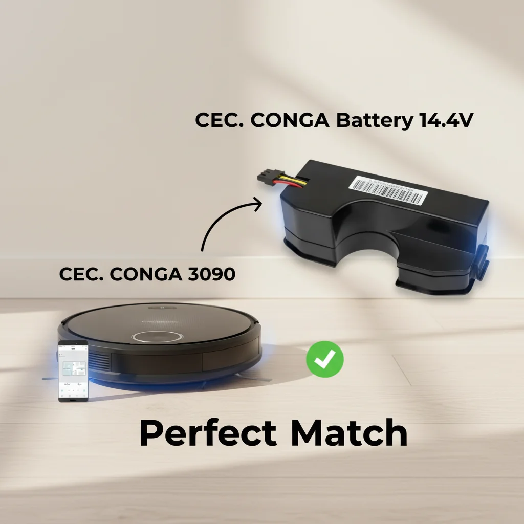3500mah Battery Conga 3090 cecotec Replacement For CONGA 3091 3092 1690 1890 2090 Robot Vacuum Cleaner Accessories Spare Parts