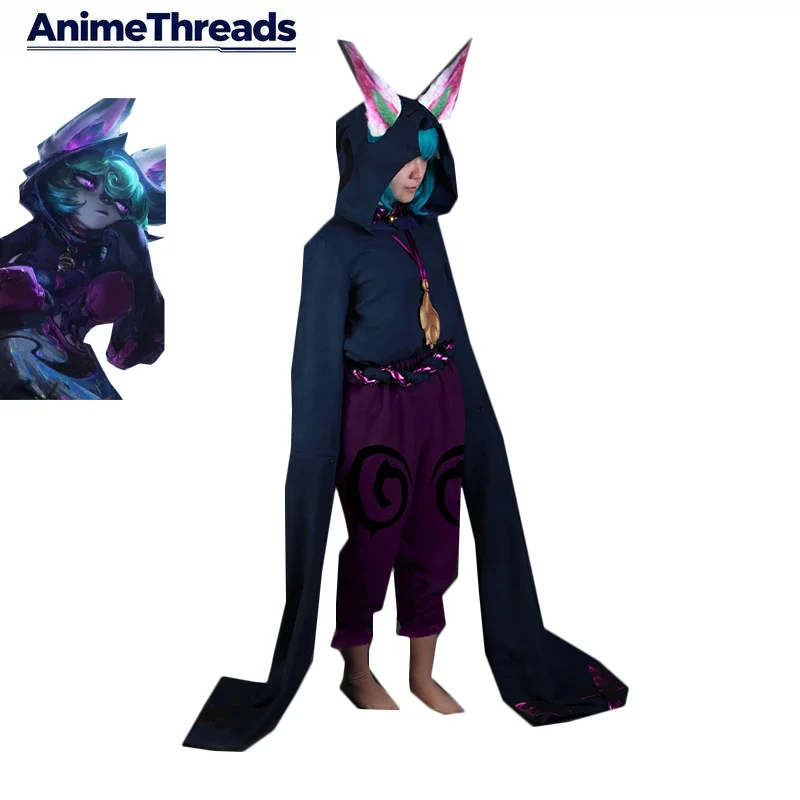 

Костюм для косплея THREAD Game LOL The Gloomist Vex, женский милый наряд для вечеринок, униформа для Хэллоуина и карнавала, аниме-одежда, пошив на заказ