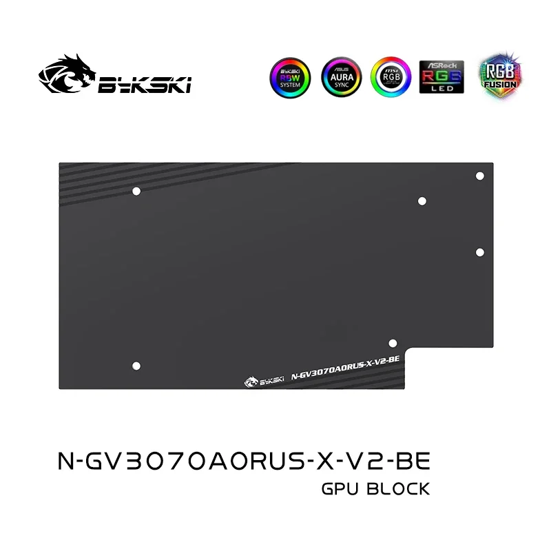 Bykski – bloc d'eau GPU pour GIGABYTE GeForce AORUS RTX3070 RTX3060Ti MASTER, carte graphique 8G, radiateur VGA, 12V/5V N-GV3070AORUS-X