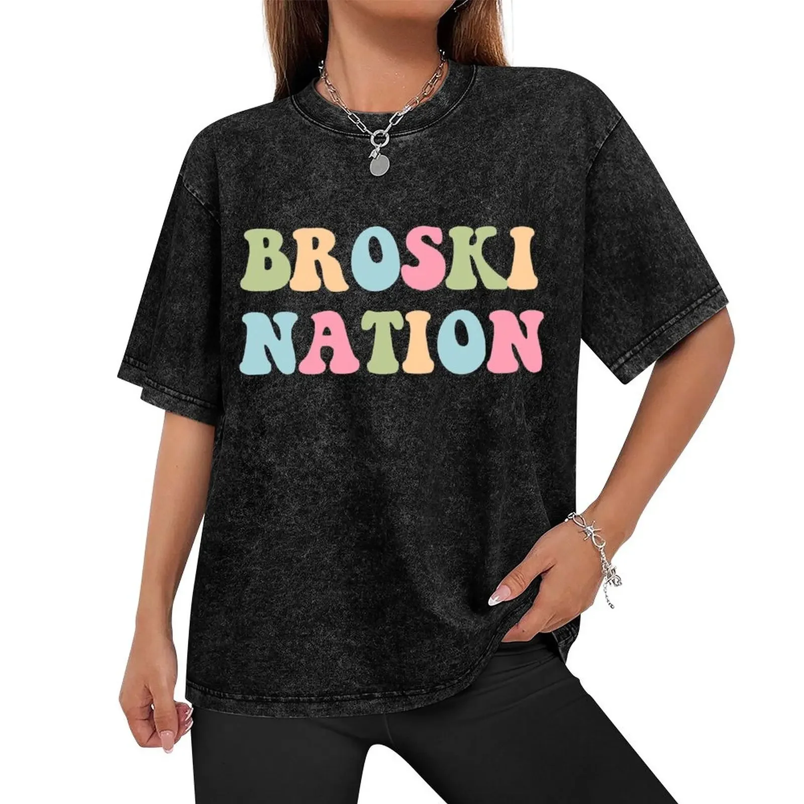 broski nation T-Shirt customs design your own quick-drying designer shirts plain black t shirts men