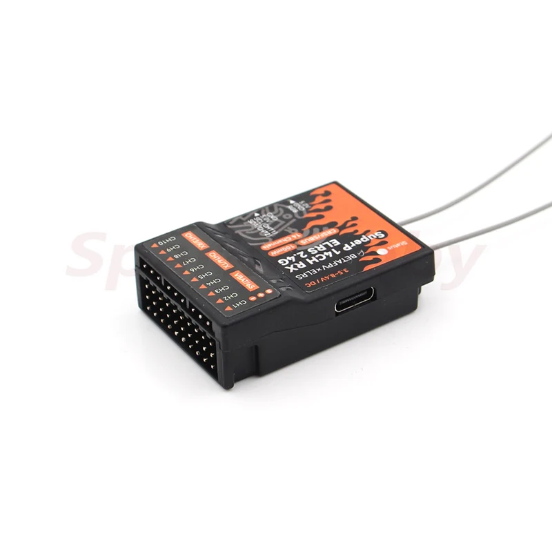 BETAFPV SuperP 14CH PWM Diversity Receiver ELRS 2.4Ghz/915MHz with Dual Antenna Dual Reception For RC aircraft Cars Boats Drones