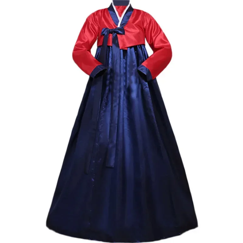 Vestido Hanbok tradicional coreano para mujer, bata de palacio antiguo, cuello en V, Kimono de actuación nacional, estilo Yukata Asien