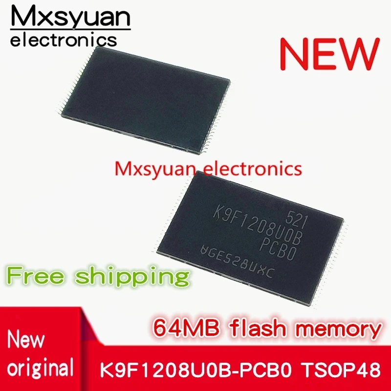 10PCS~100PCS K9F1208U0B-PCB0 K9F1208U0B K9F1208UOB-PCBO K9F1208UOB-PCB0 K9F1208UOB TSOP48 New original Flash Memory