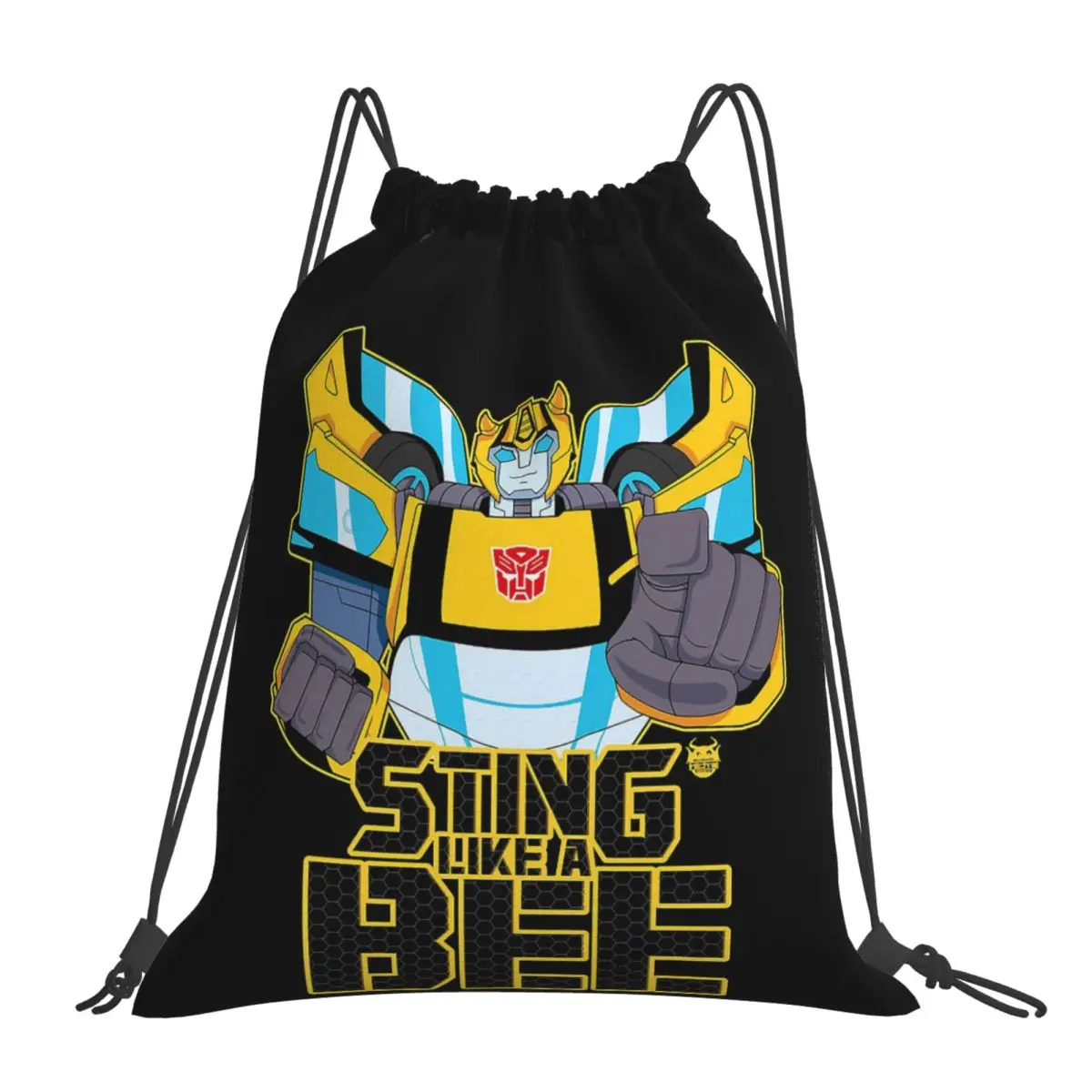 Transformers Autobots Backpacks Portable Drawstring Bags Drawstring Bundle Pocket Storage Bag Book Bags For Travel Students