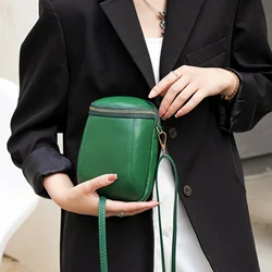 High Quality Soft Leather Cell Phone Bag New Mini Crossbody Bag Texture Top Layer Cowhide Shoulder Bag For Women