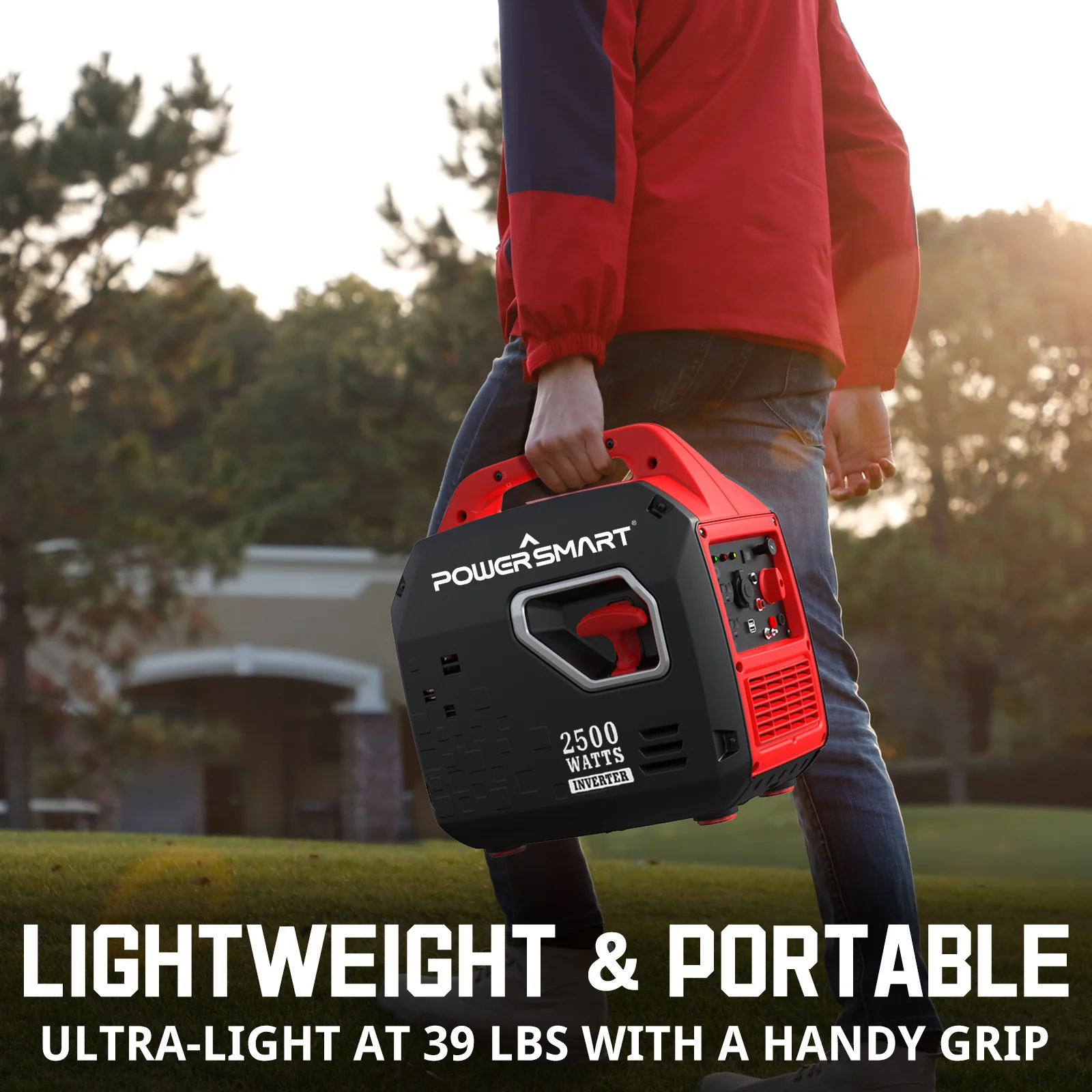 مولد عاكس محمول PowerSmart بقدرة 2500 وات مزود بتقنية هادئة