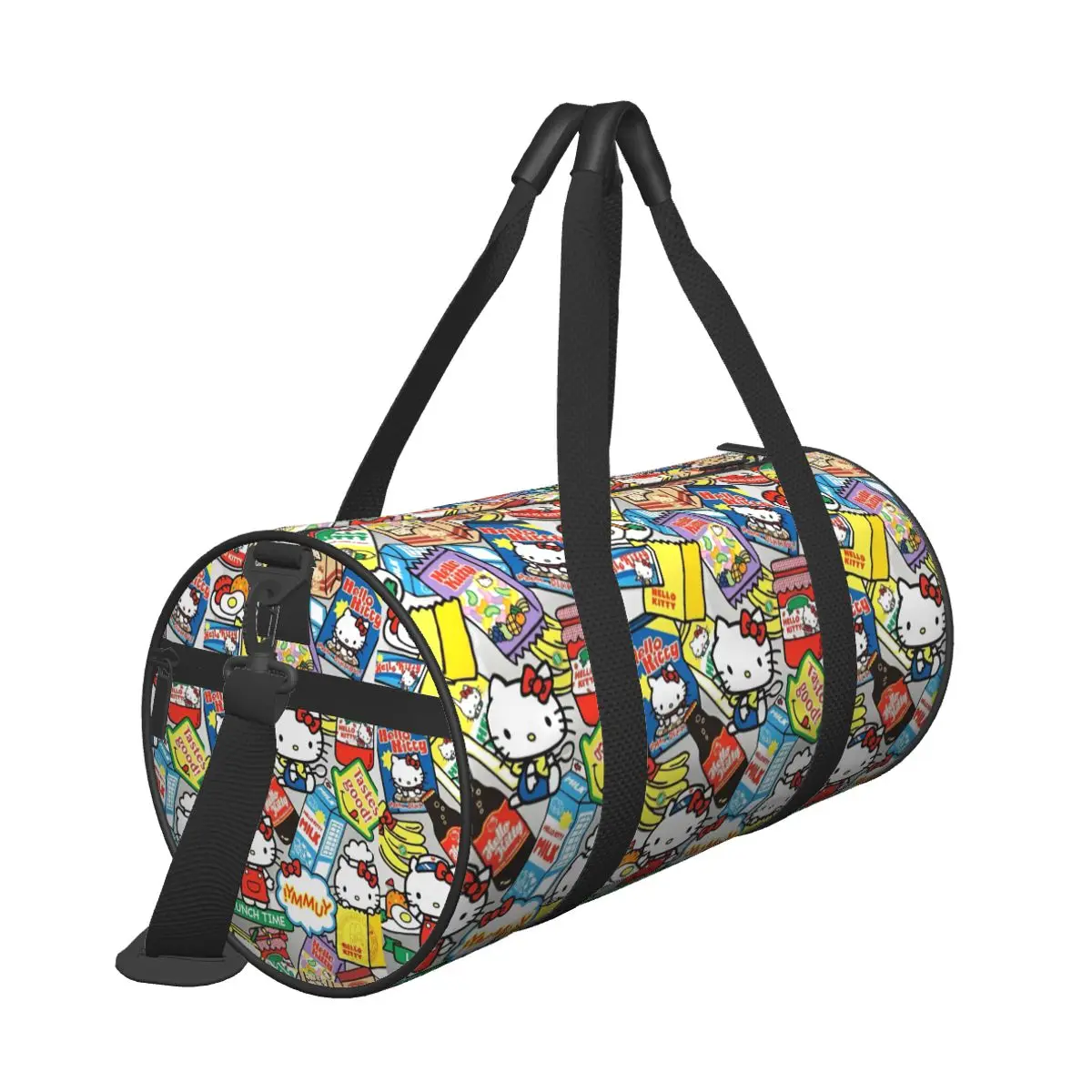 Kawaii Hello Kitty  Sanrio Travel Bag Yoga Sports Bags Large Colorful Gym Bag Men Design Outdoor Fitness Bag