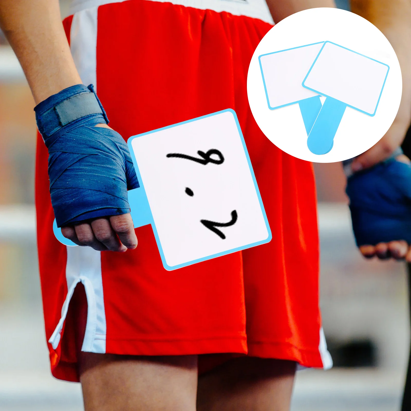 2 pçs placar em branco quadro branco único lado apagável juiz estudante escritório mini placas h sinal de votação