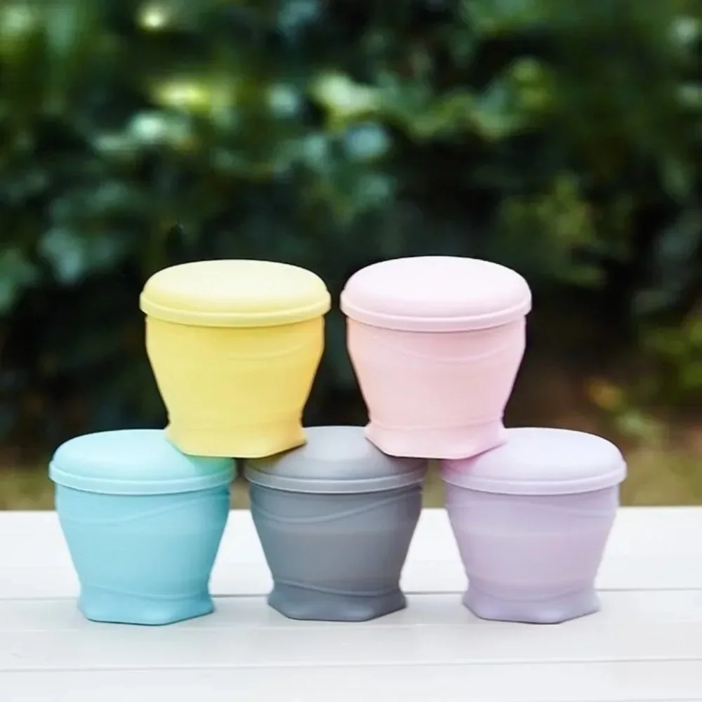 180ml Shaker Cup Collapsible Silicone Travel Mug Camping Water Cup Portable Drinking Bottle Outdoor Gift Durable Leak Proof