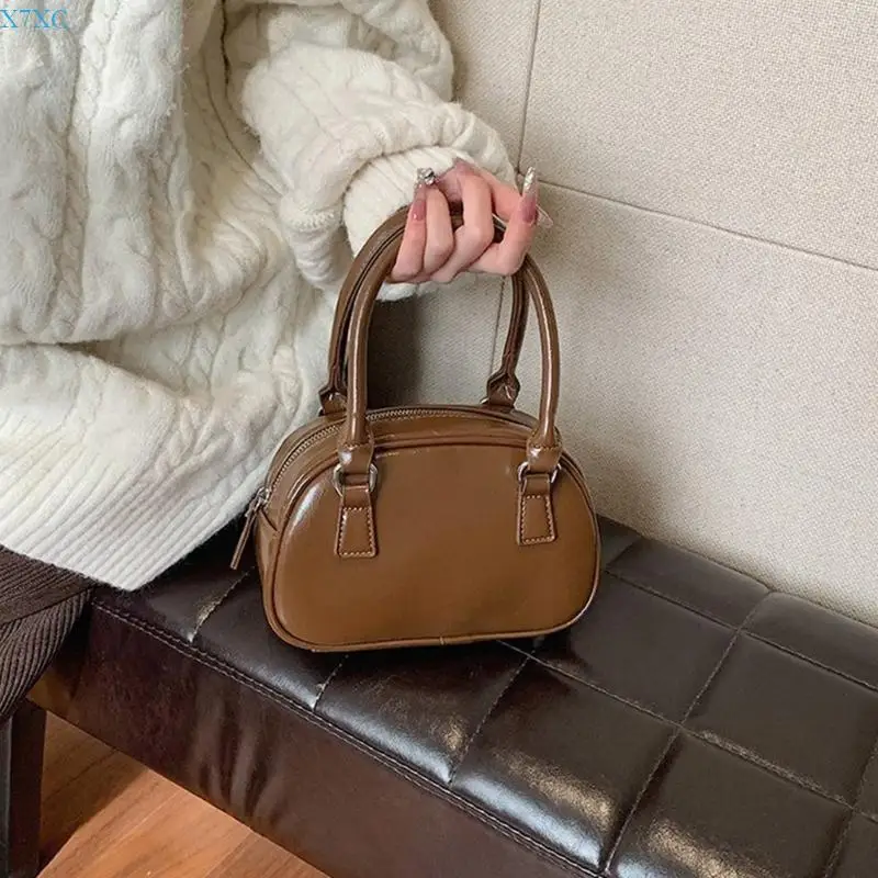 

X7XC 2024 NEW Crossbody Bag Vintage Tote Bag Large Capacity Leather Shoulder Bag for Women Girl Versatile Waterproof Handbag