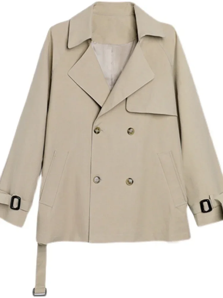 Trench da donna popolare stile coreano giacca a vento corta moda Casual manica lunga top abbigliamento invernale donna cappotti eleganti