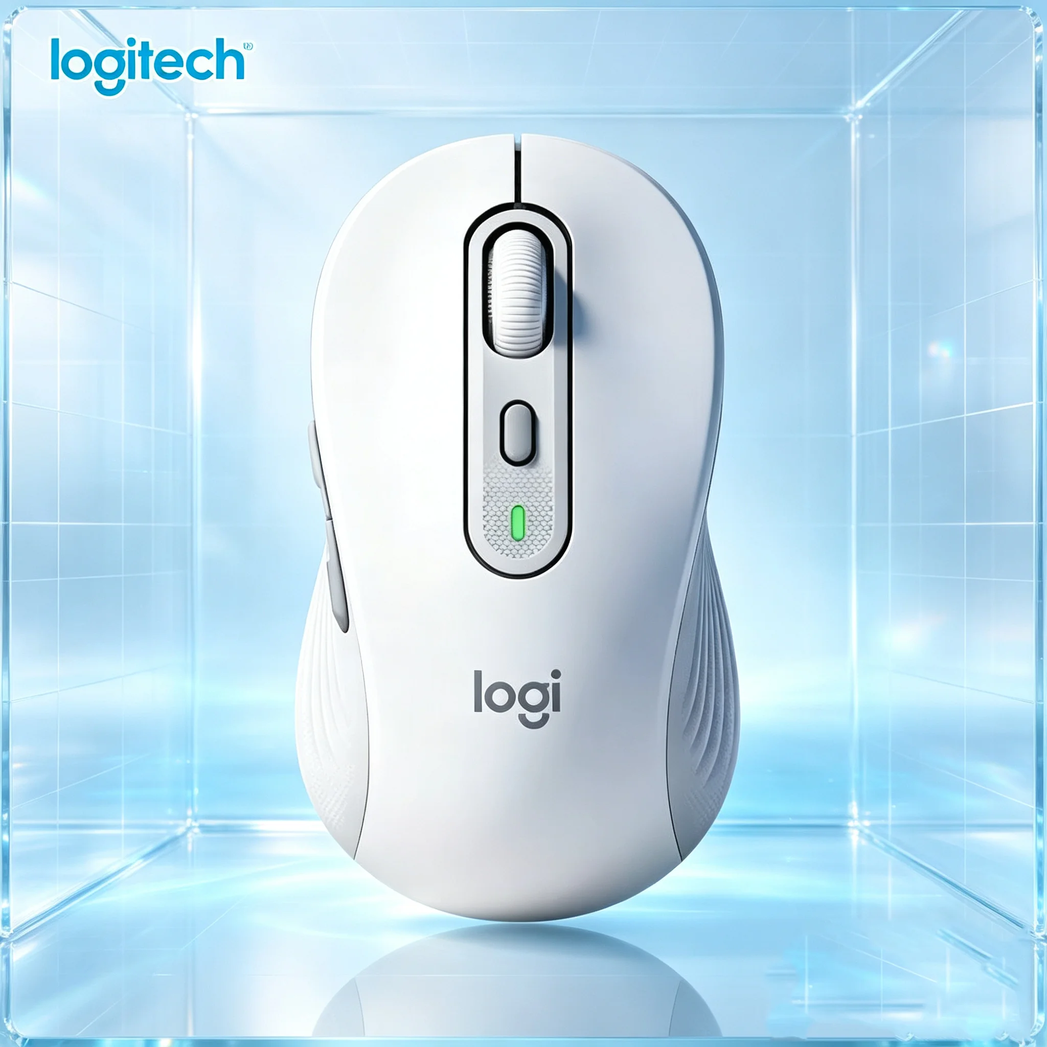 Logitech Signature M750 Wireless Mouse Silent Touch Noiseless Click 4000 DPI Precision Comfort Shape for Home Office PC Mac