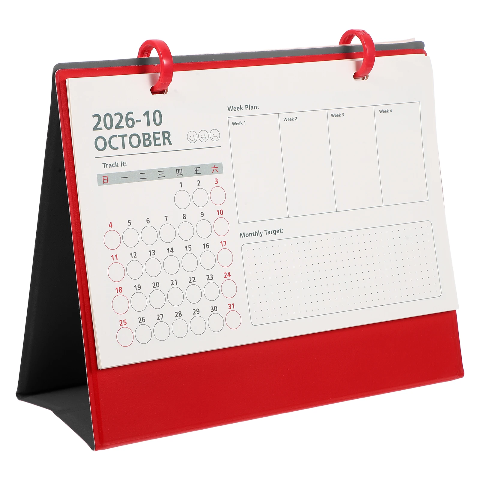 

Mini Desk Calendar 2026: Pu Standing Flip Calendar For Home Office 2026 Horse Year Desktop Planner, Small Tabletop Calendar,