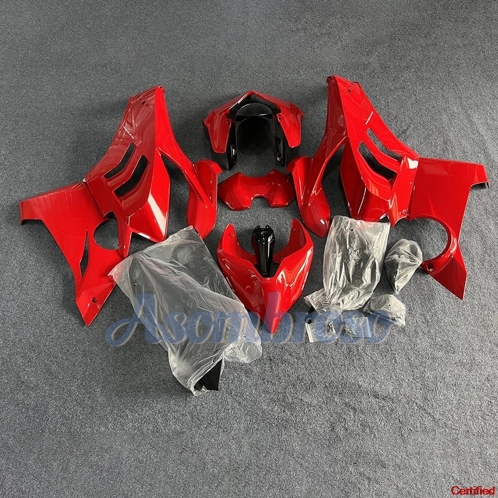 مجموعة هدايا حمراء لامعة مناسبة لـ Ducati Panigale V4 V4S 2022 2023 2024 2021 v 4s 22 23 24 انسيابية للدراجات النارية