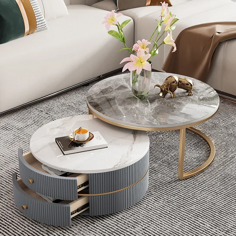 

Gold Legs Coffee Table Tray Luxury Metal Round Coffee Tables Modern Design Mesas De Centro Para Sala Decoration Home Furniture