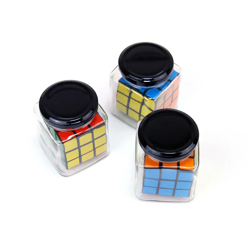 Cube in a Bottle Magic Tricks Novelty Illusion Cube Disappear Magic Props Magi-Gimmick Cube Toy for Party Entertainment Dropship