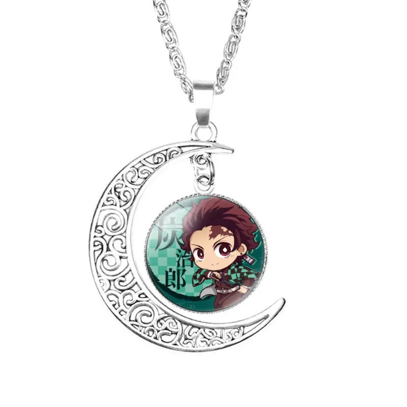 Demon slayer anime dos desenhos animados mercadoria nezuko agatsuma zenitsu colar moda personalizado versátil na moda colar para meninas