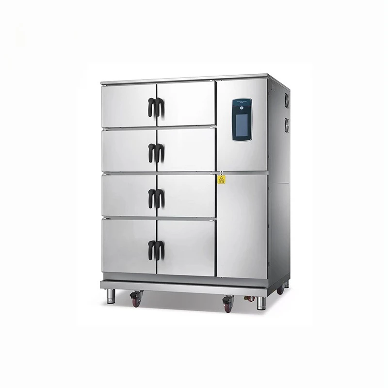 

Commercial, kitchen, equipment, steamer, intelligent, temperature control, four doors, eight doors