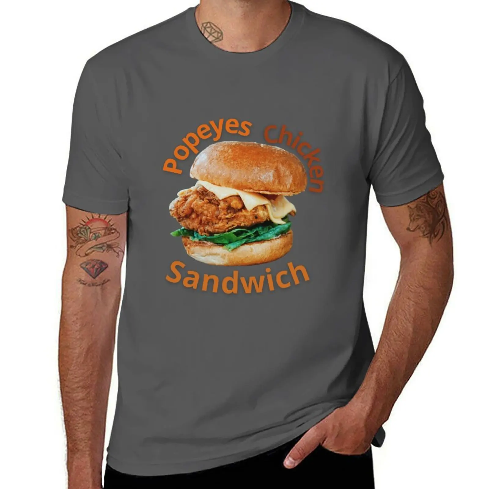 

Popeyes Chicken Sandwich Gift58 T-Shirt man t shirts high quality luxury brand t shirts for man cotton T-Shirt