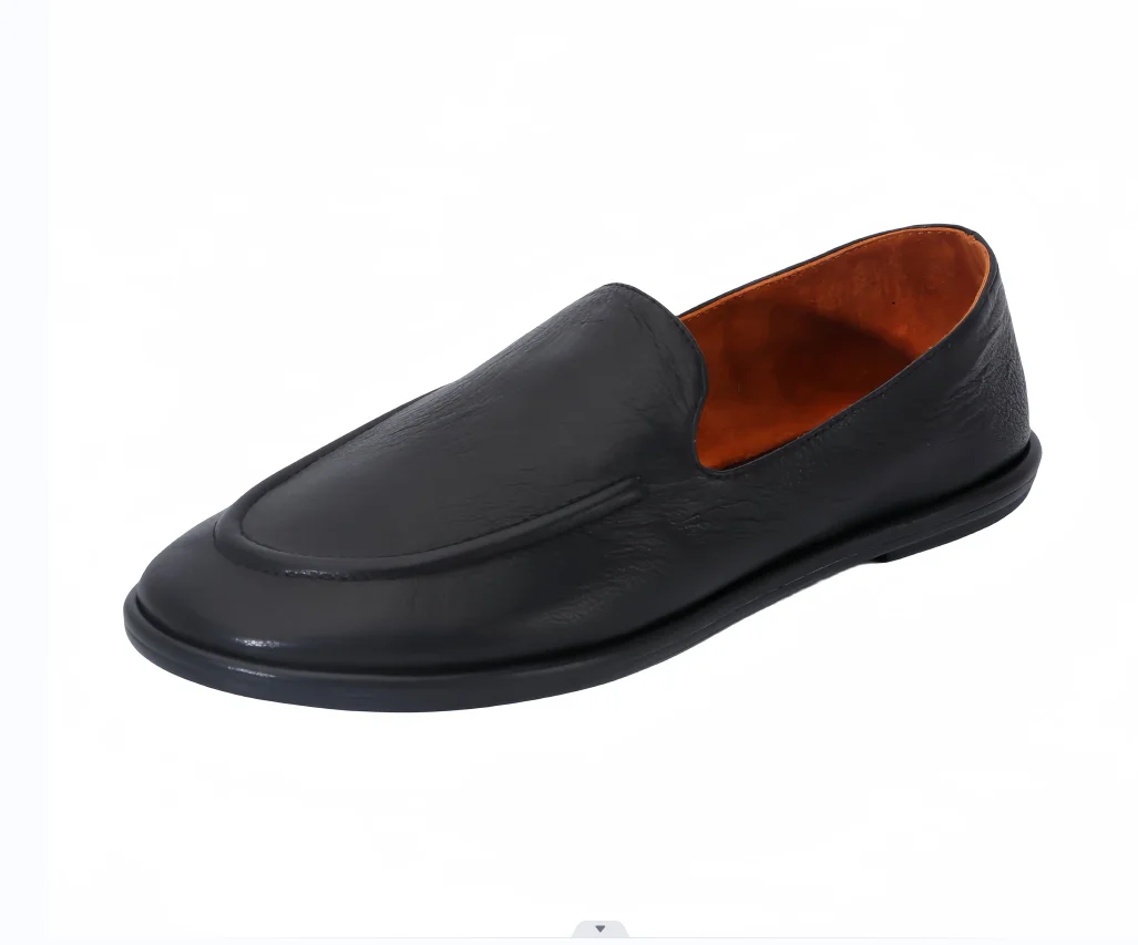 Fashion Design Mary Jane Comfortable Ballet Flat Leather Design Black Shoes For Women 2023 luxury Shoes Black High Quality Shoes