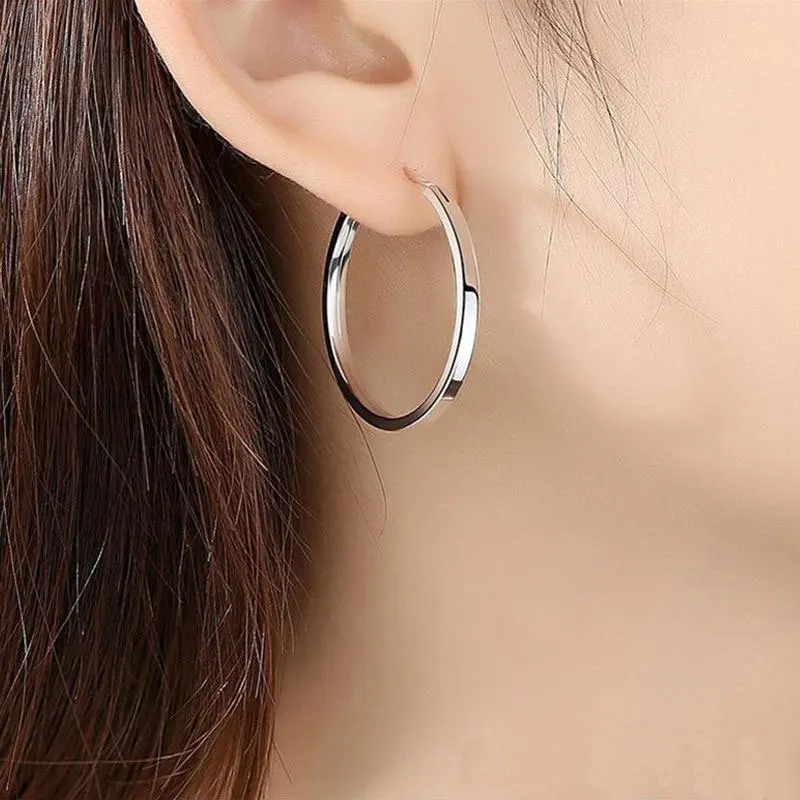 Neue modische Creolen für Damen, luxuriöser Qualitätsschmuck, Großhandel, Trendschmuck, 30–60 mm, ALC009 – Detail 12