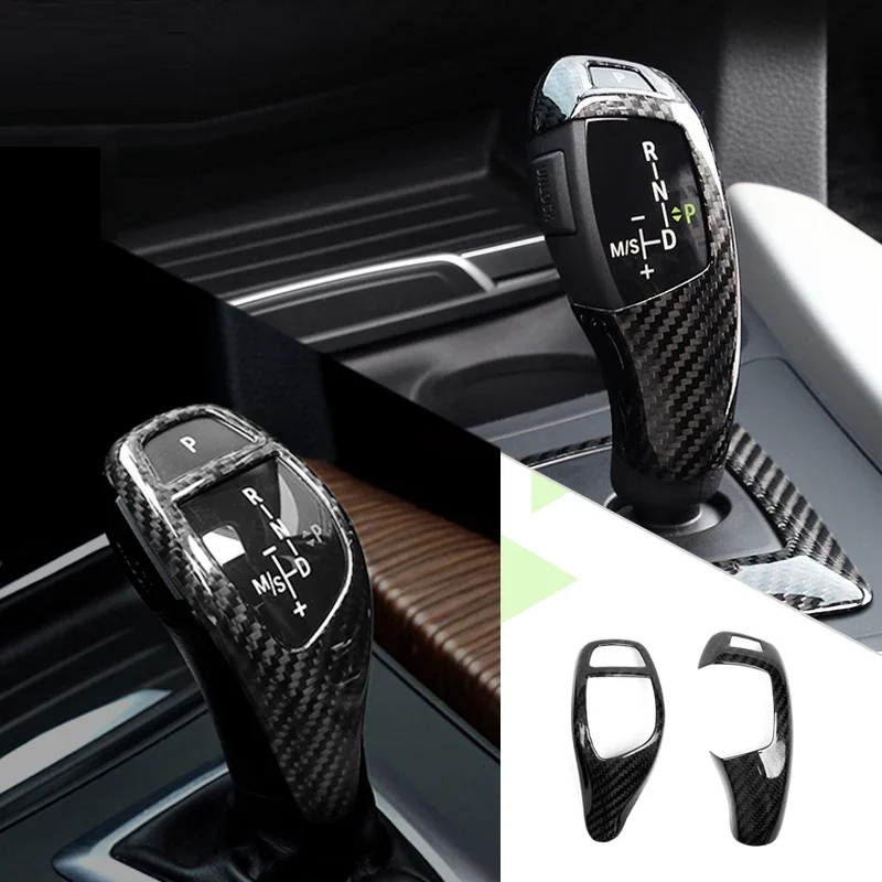 Carbon Fiber Automotive Shift Gear Knob Head Suitable For BMW F10 F20 F22 F30 F32 F25 F26