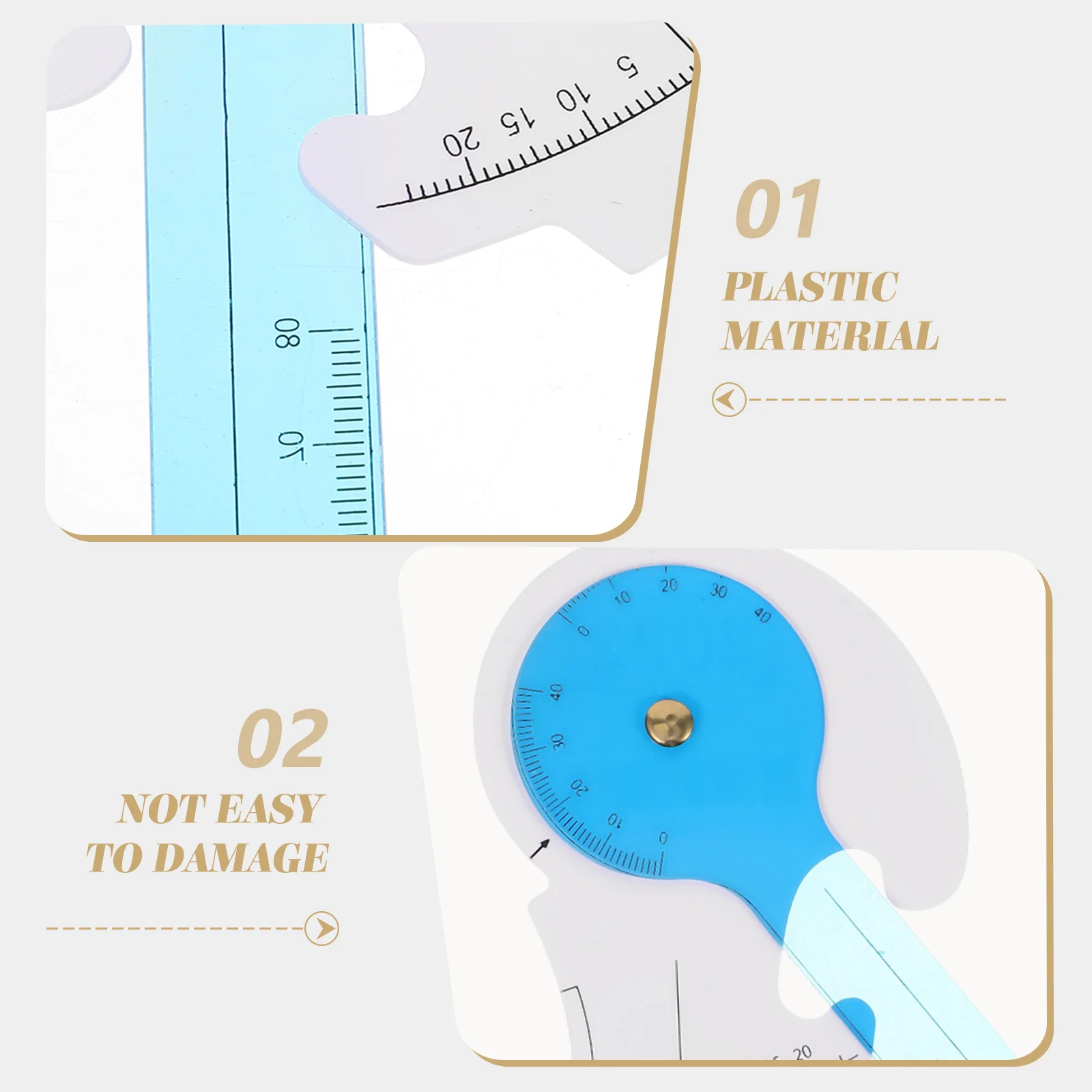 Glasses Pupil Distance Measurement Ruler Multi-Use Plastic Tool for Accurate Frame Fitting and Optometry