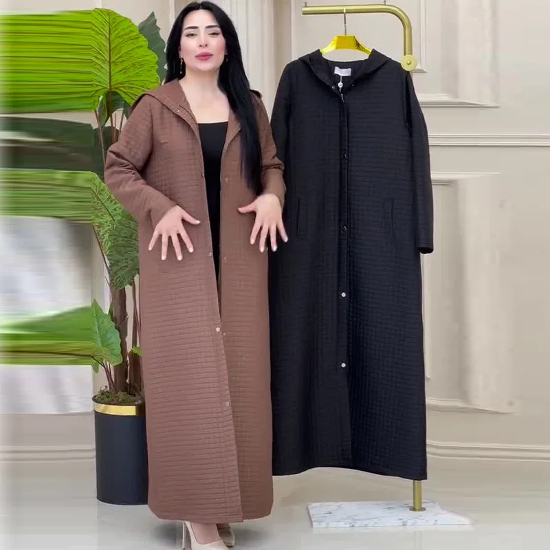 

Sle Mid-Length Faionable Casual Coat 2024 New Cross-Border Outerwear Ele Thin Synthetic Fabric Coat