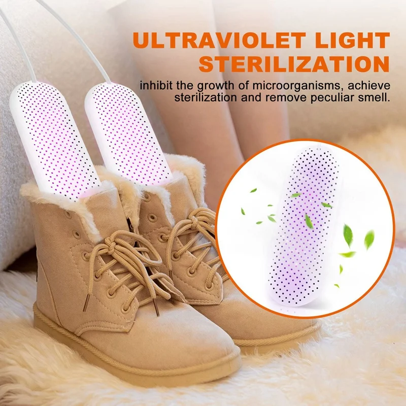 Shoe Dryer With Ultraviolet Sterilization Intelligent Timing For Shoes Socks Boots Slippers Constant Temperature Drying