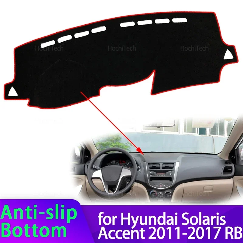 

Для Hyundai Solaris Accent 2011-2017 RB крышка приборной панели автомобиля защитная накладка приборная панель солнцезащитный ковер анти-УФ-приборная панель
