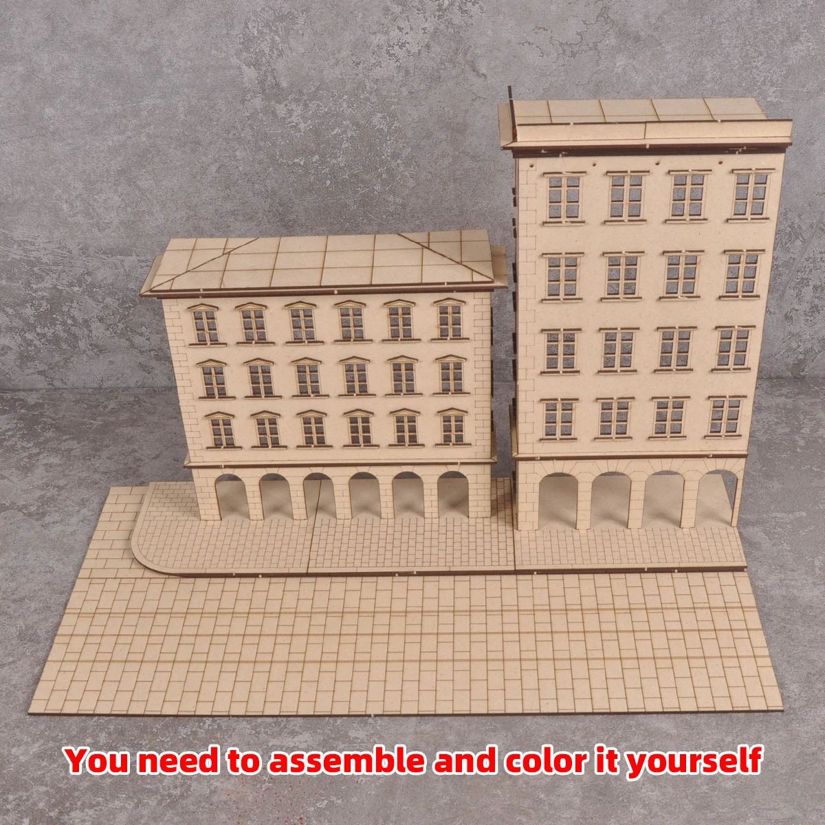 Montage-Set für Architekturmodell-Dioramen, Maßstabsmodell-Kit, Panzer, Holz-Displaybasis, Auto-Displayständer 1/35/43/48/64/72/87/150 HO Z – Detail 4
