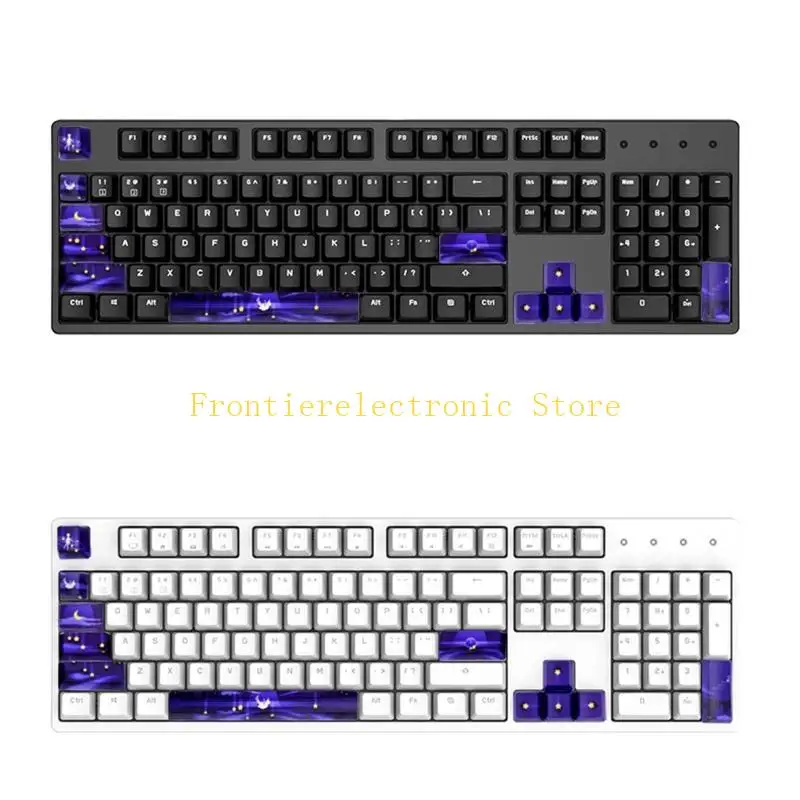 G8DB 12PCS PBT 5-Side Dye-subbed Keycaps 6.25U Space Bar ESC Enter Direction Keys OEM Profile Keycap For Mechanical Keyboard