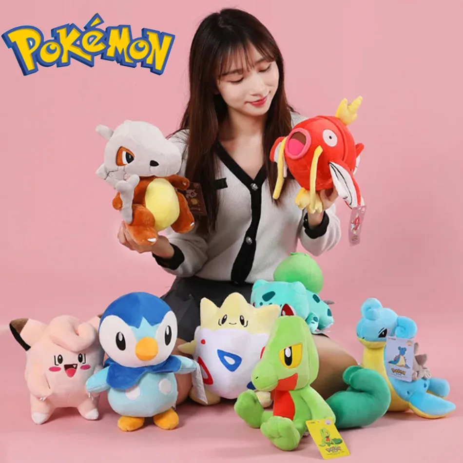 

10pcs Pokemon Official Plush Toy - Charmander, Squirtle, Pikachu Plush, Bulbasaur Stuffed Animal Toy, Pokemon Doll Birthday Gift