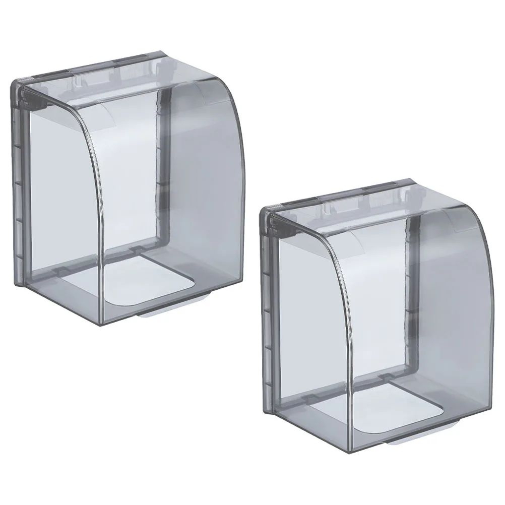 

2Pcs Bathroom Outlet Cover Waterproof Electrical Panel Covers Durable Plastic Socket Protection Outlet Cover Socket Box