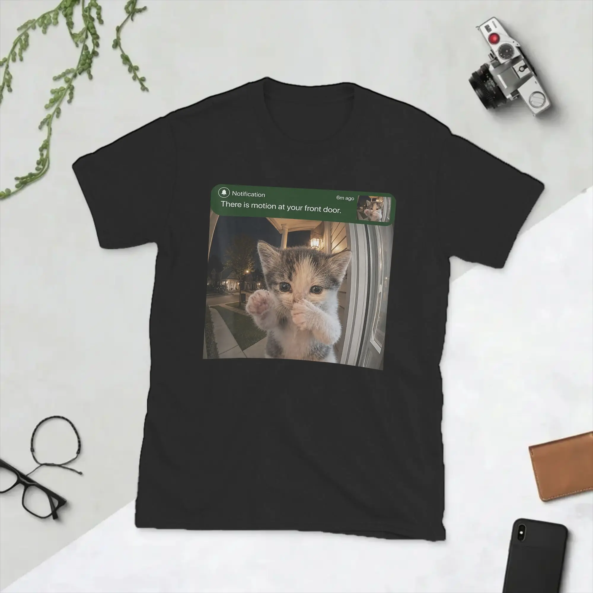 Men's Cute Cat Scuba Dancing Meme T Shirts  100% Cotton Clothes Leisure Short Sleeve Round Collar Tee Shirt Party T-Shirt