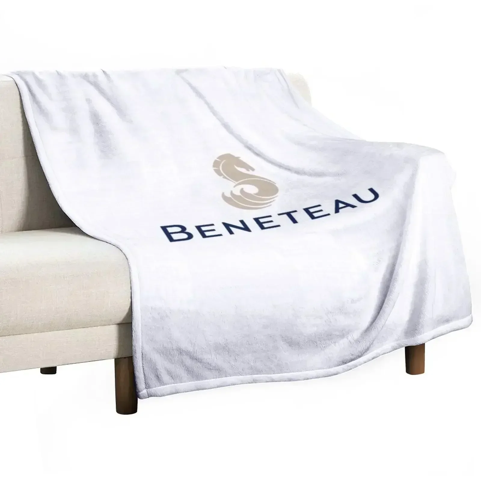 Beneteau Yachts Logo Fishing Throw Blanket Polar Softest Heavy Cute Blankets