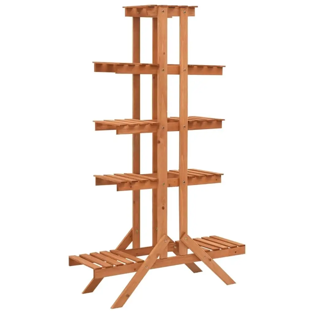 Plant Stand 83x25x132 cm Solid Firwood