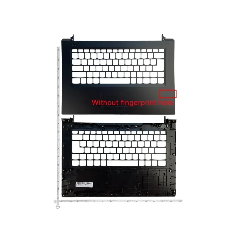 Caso superior teclado moldura capa para Lenovo, Palmrest com furo de impressão digital, C Shell, V310-14ISK, 3FLV6TALV00 FP, novo