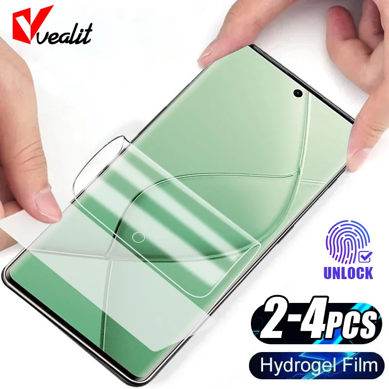 

2-4Pcs Curved HD Hydrogel Film For Tecno Spark 20 Pro Plus 20C 20P Screen Protectors For Camon 30 20 Premier 19 Pro Not Glass