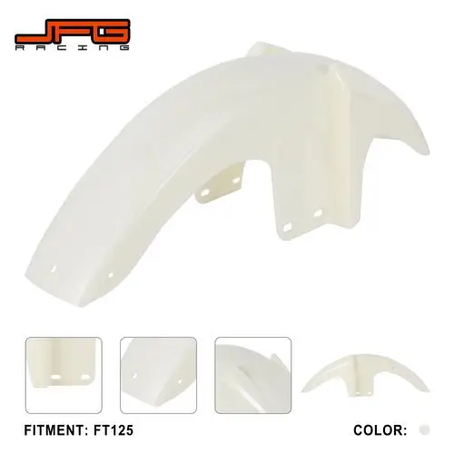 Guardabarros de extensión para guardabarros delantero de motocicletas, Protector de cubierta PP para Italika DT125 DT150 FT125 FT150, piezas todoterreno
