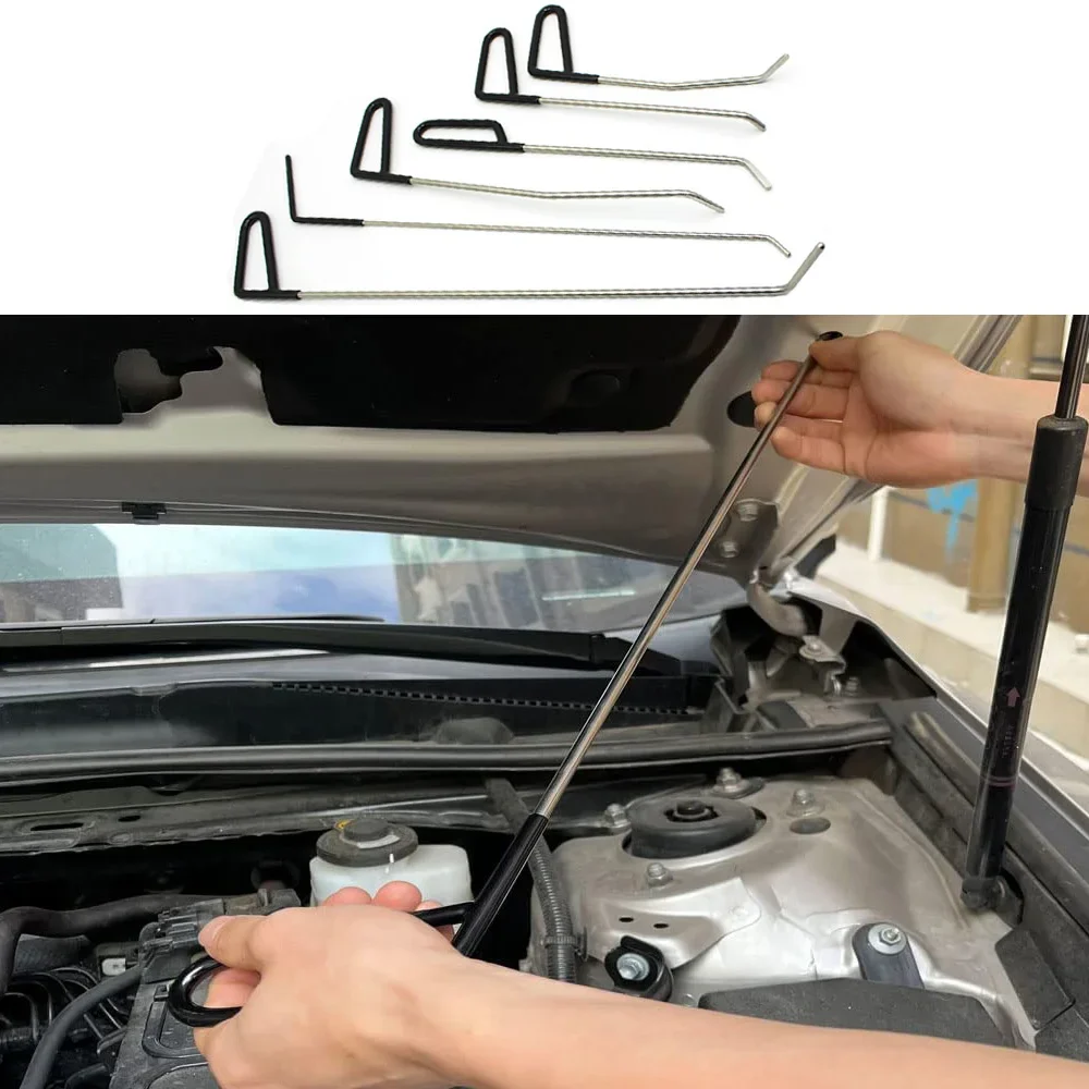 Car Dent Removal Tool Kit Auto Hail Repair Crowbar Hooks Push Rods Set Paintless Repair Tools for Body Disassembly image 4
