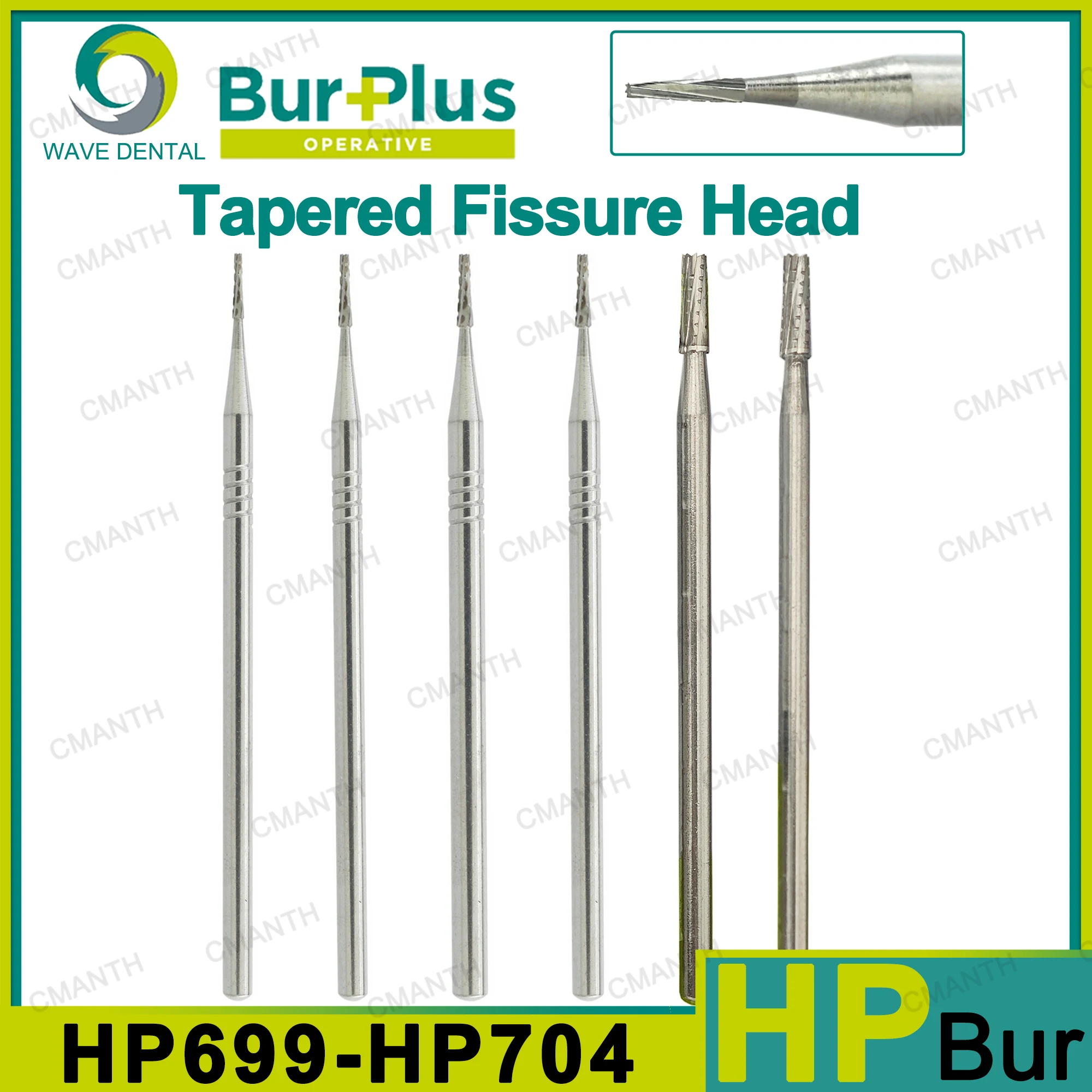 

WAVE Dental Carbide Burs Dentistry Drill Low Speed Bur Dentistry Drills HP Dia.2.35mm HP699 HP700 HP701 HP702 HP703 HP704