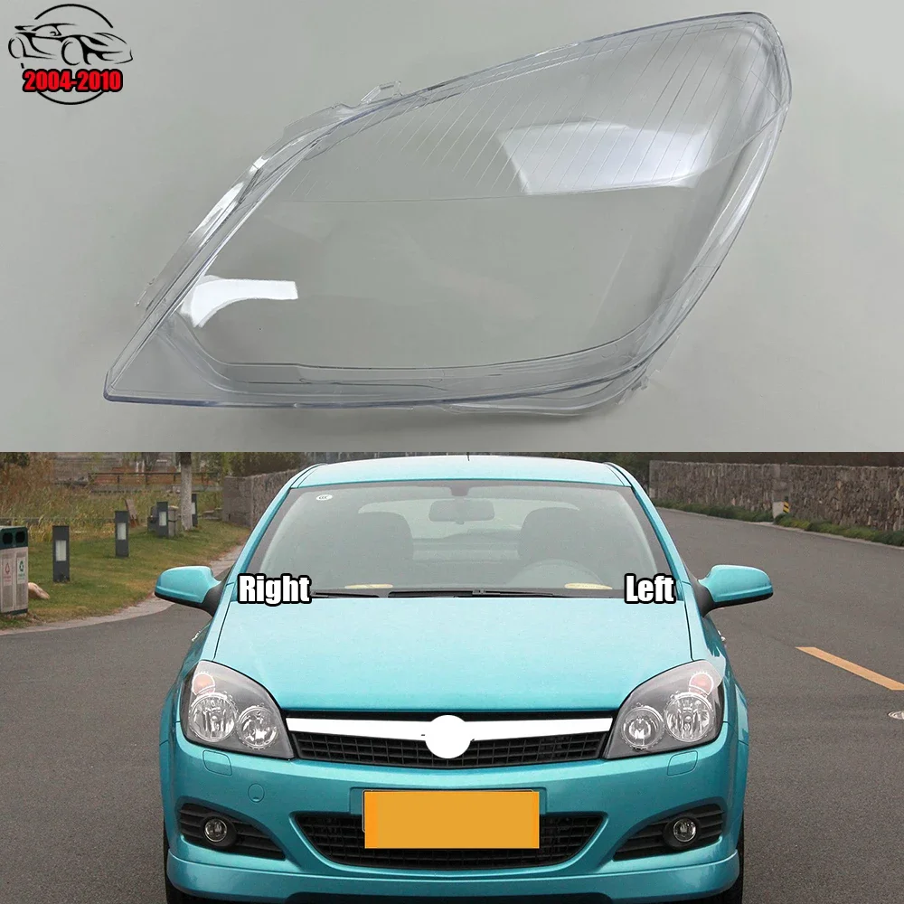 

For Opel Astra 2004-2010 Headlamp Cover Transparent Lamp Shade Headlight Shell Plexiglass Replace Original Lampshade