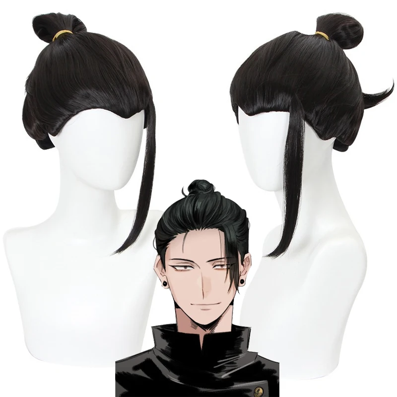 

Anime Geto Suguru Cosplay Wig JJK Suguru Geto Black Hair Synthetic Hair Cosplay Wigs Heat Resistance Fiber Wig