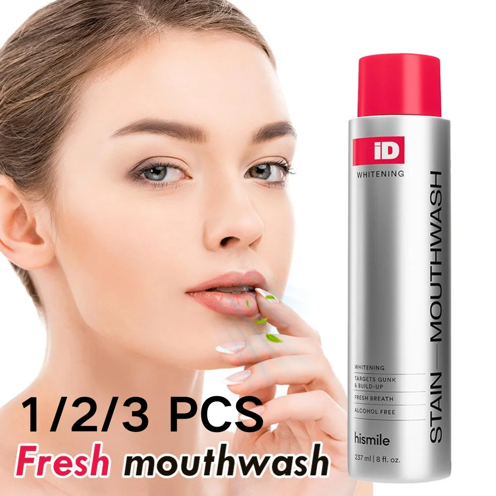 Natural Peppermint Oil Oral Rinse Alcohol-Free Mouthwash Whiten Teeth Clean Stain Soothe Gum Sensitivity Mouth Deodorant