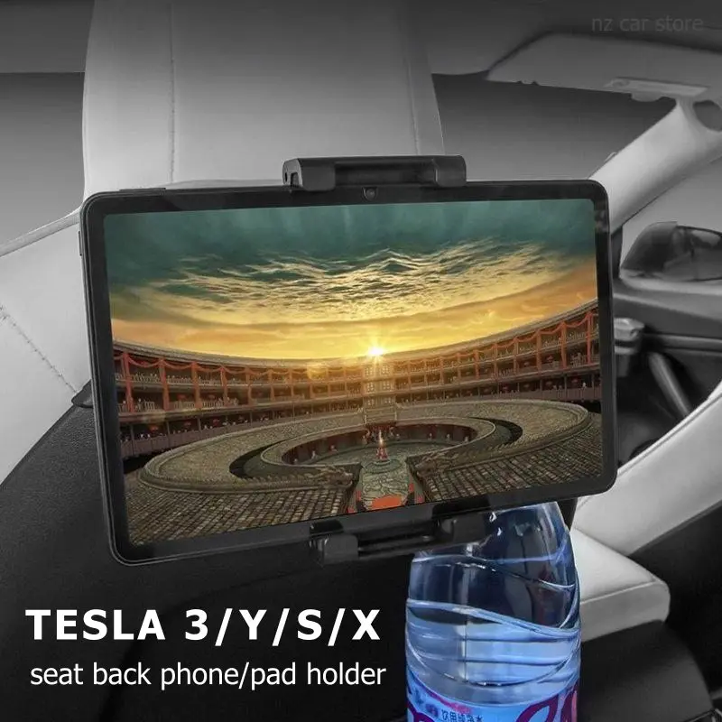 Для Tesla Model 3 Y S X держатель для мобильного телефона, планшета, кронштейн для спинки сиденья, подвесной крючок, аксессуары