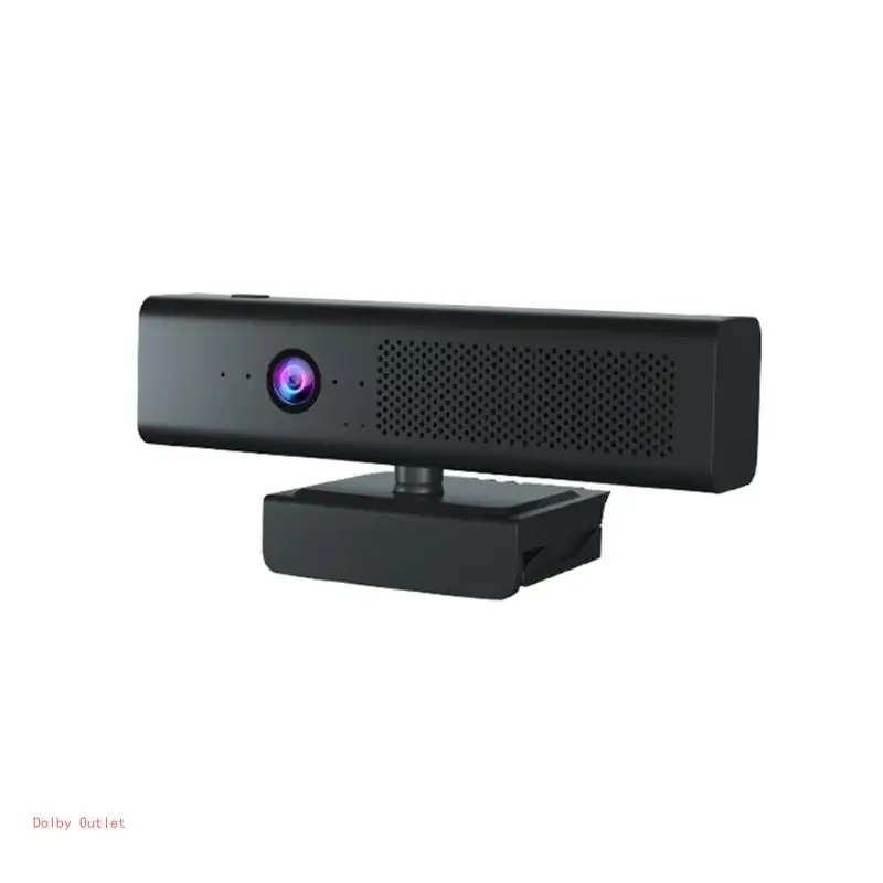 1080P USBComputer Camera with 3-in-1 Microphone Speaker Camera for